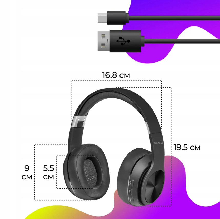 Belaidės ausinės su mikrofonu ir USB-C įkrovimu