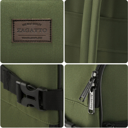 Rankinio bagažo kuprinė 40×30×20cm žalia "Zagatto"