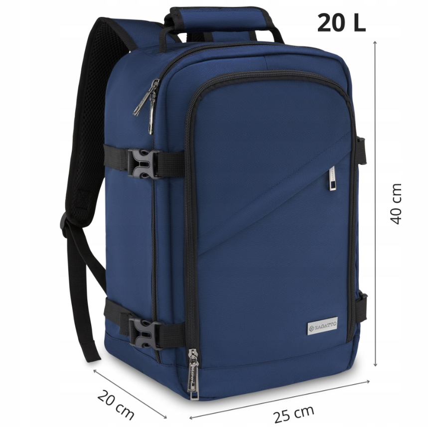 Kelioninis rankinis bagažas - kuprinė 40×20×25cm (Zagatto)