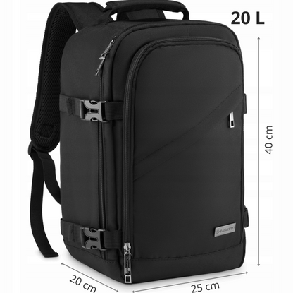 Kuprinė rankiniam bagažui "Zagatto" juoda 40×20×25cm