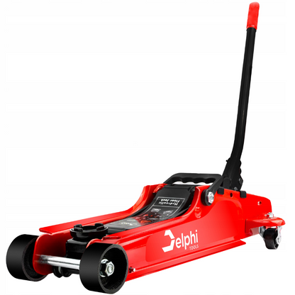 Automobilinis žemo profilio hidraulinis keltuvas su gumine atrama "Delphi"