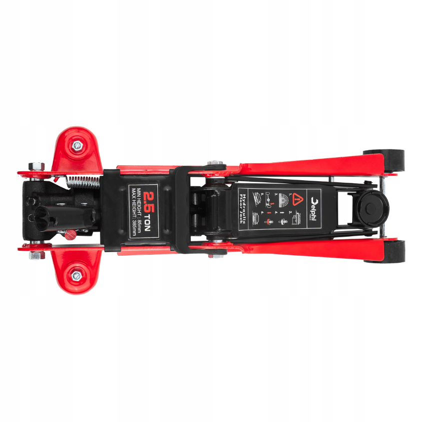 Automobilinis žemo profilio hidraulinis keltuvas su gumine atrama "Delphi"