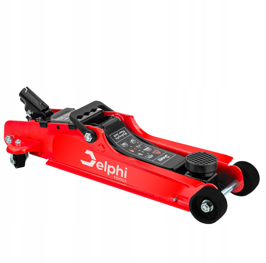 Automobilinis žemo profilio hidraulinis keltuvas su gumine atrama "Delphi"