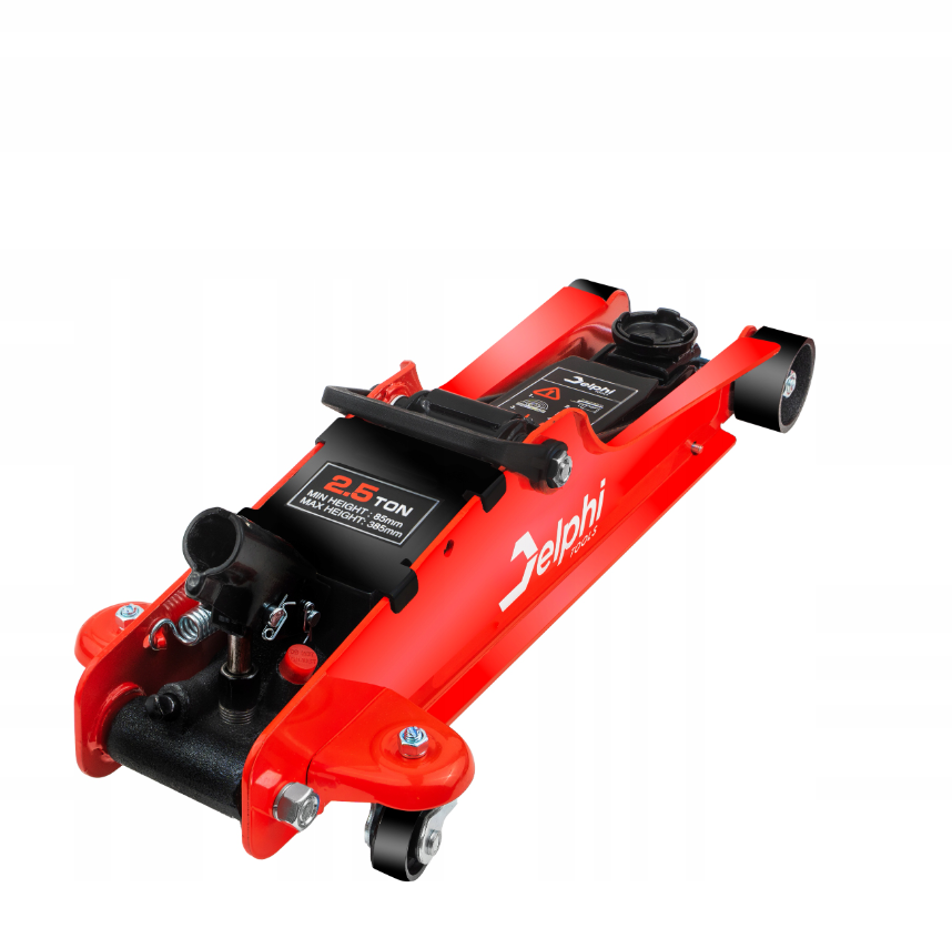 Automobilinis žemo profilio hidraulinis keltuvas su gumine atrama "Delphi"