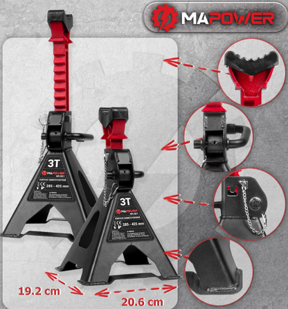 Stovai - atramos automobiliui "Mapower" 2vnt