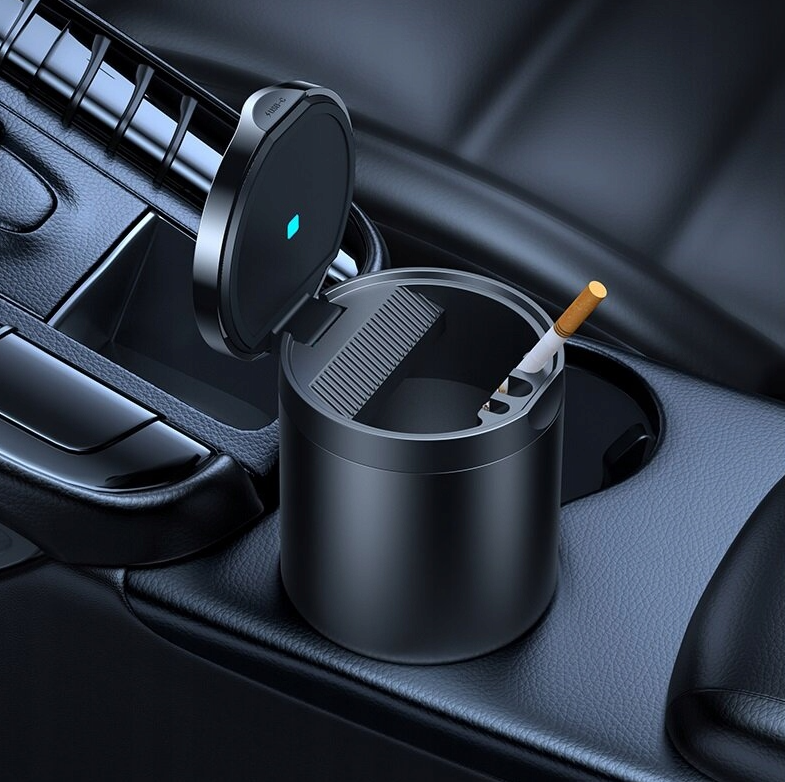 Automobilinė peleninė - šiukšlių dėžė su apšvietimu