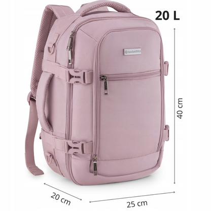 Kelioninė kuprinė / rankinis bagažas 20L Rožinė