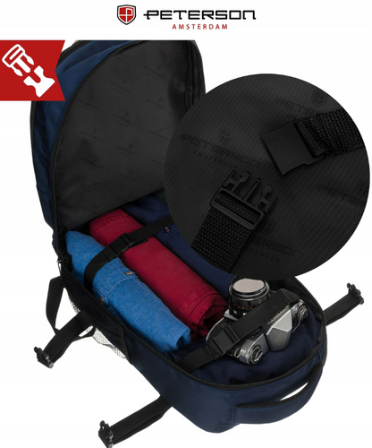 Kelioninė kuprinė - kabinos krepšys "Peterson" Mėlyna