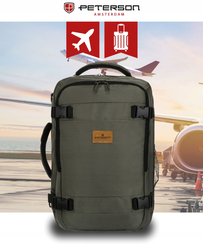 Kelioninė kuprinė - kabinos krepšys "Peterson" Khaki