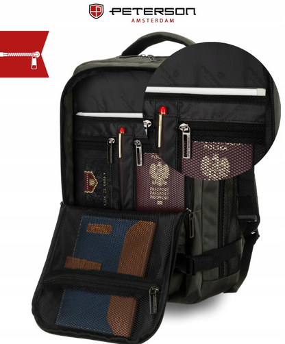 Kelioninė kuprinė - kabinos krepšys "Peterson" Khaki