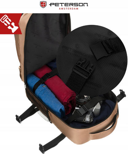 Kelioninė kuprinė - kabinos krepšys "Peterson" Ruda