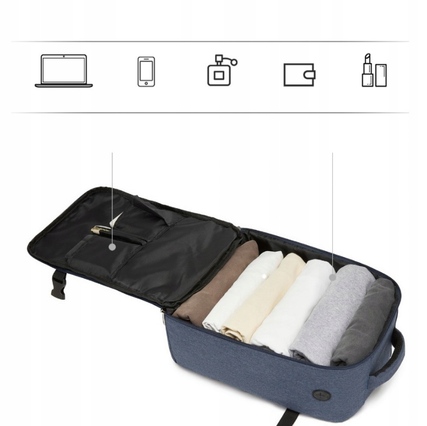 Kelioninė rankinio bagažo kuprinė 40×30×20cm