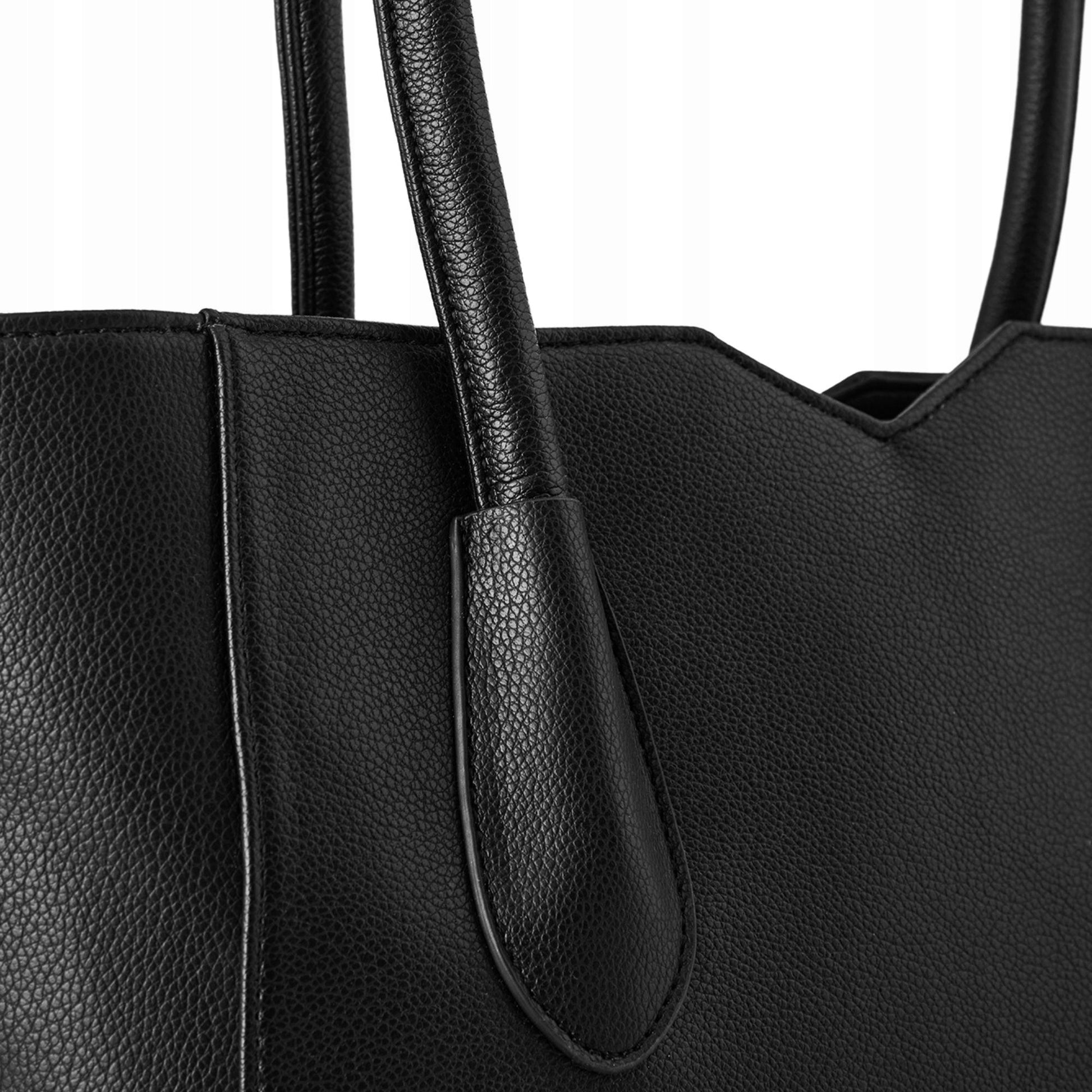 Moteriška rankinė "ZAGATTO" iš ekoodos 41x31x10cm, talpinanti A4 formato dokumentus, skirta į mokyklą, darbą, nešiojama ant peties