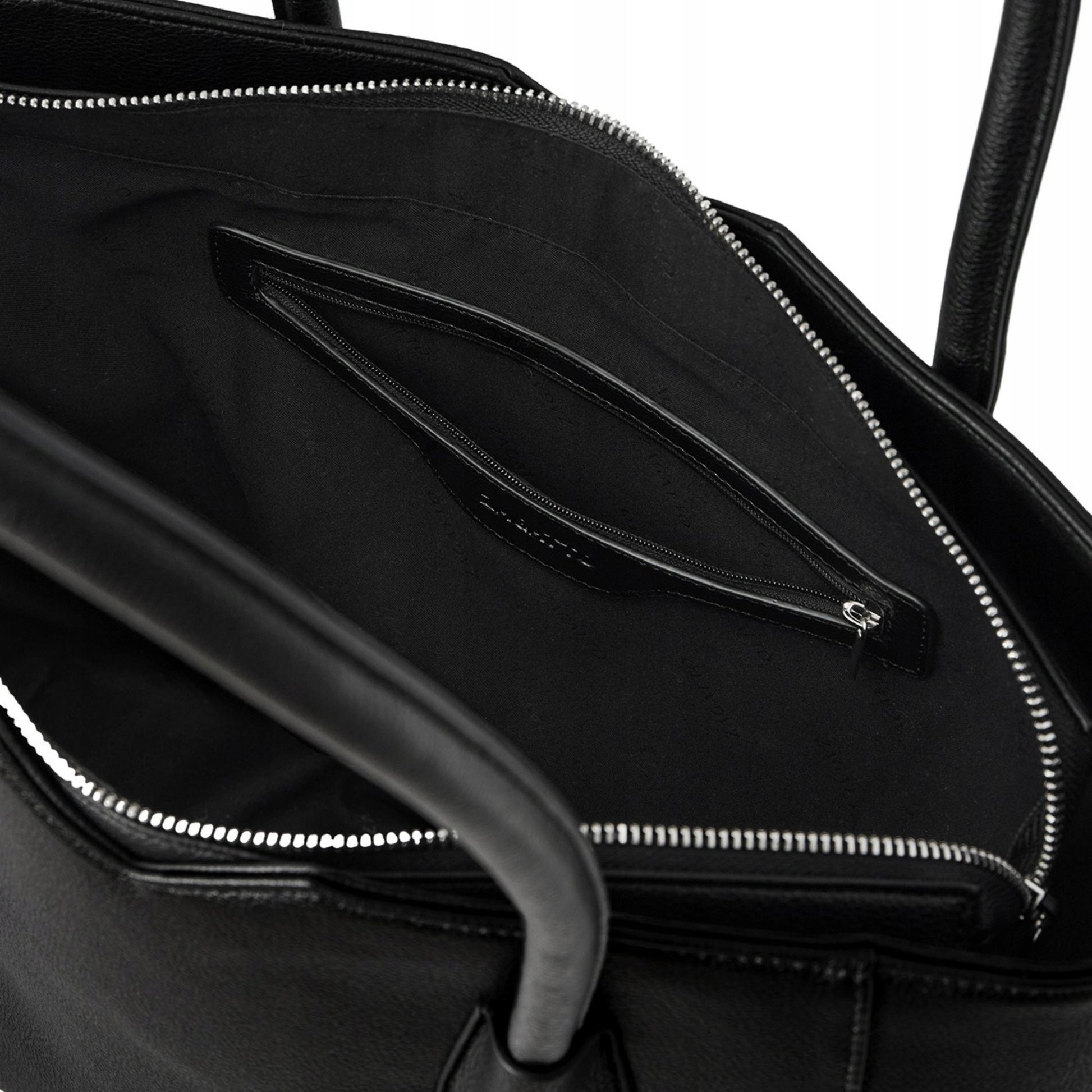 Moteriška rankinė "ZAGATTO" iš ekoodos 41x31x10cm, talpinanti A4 formato dokumentus, skirta į mokyklą, darbą, nešiojama ant peties