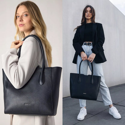Moteriškas „Zagatto“ pirkinių krepšys (shopper), dirbtinė oda, didelis, tinka A4 formatui, darbui ir mokyklai