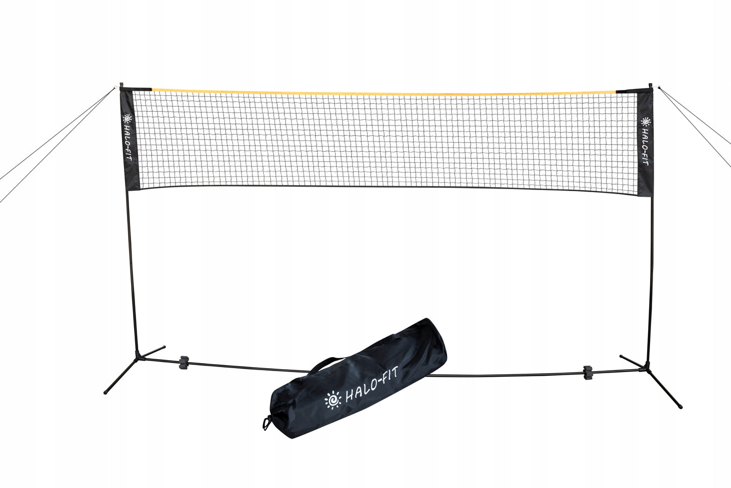 Tinklas tinkliniui, badmintonui, tenisui 3 viename Universali Tvirta 3,6m Halo-Fit