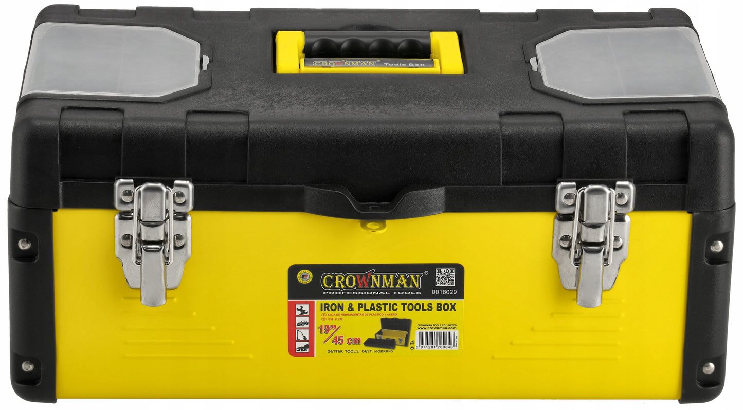 Metalinė išskleidžiama įrankių dėžė su stalčiais