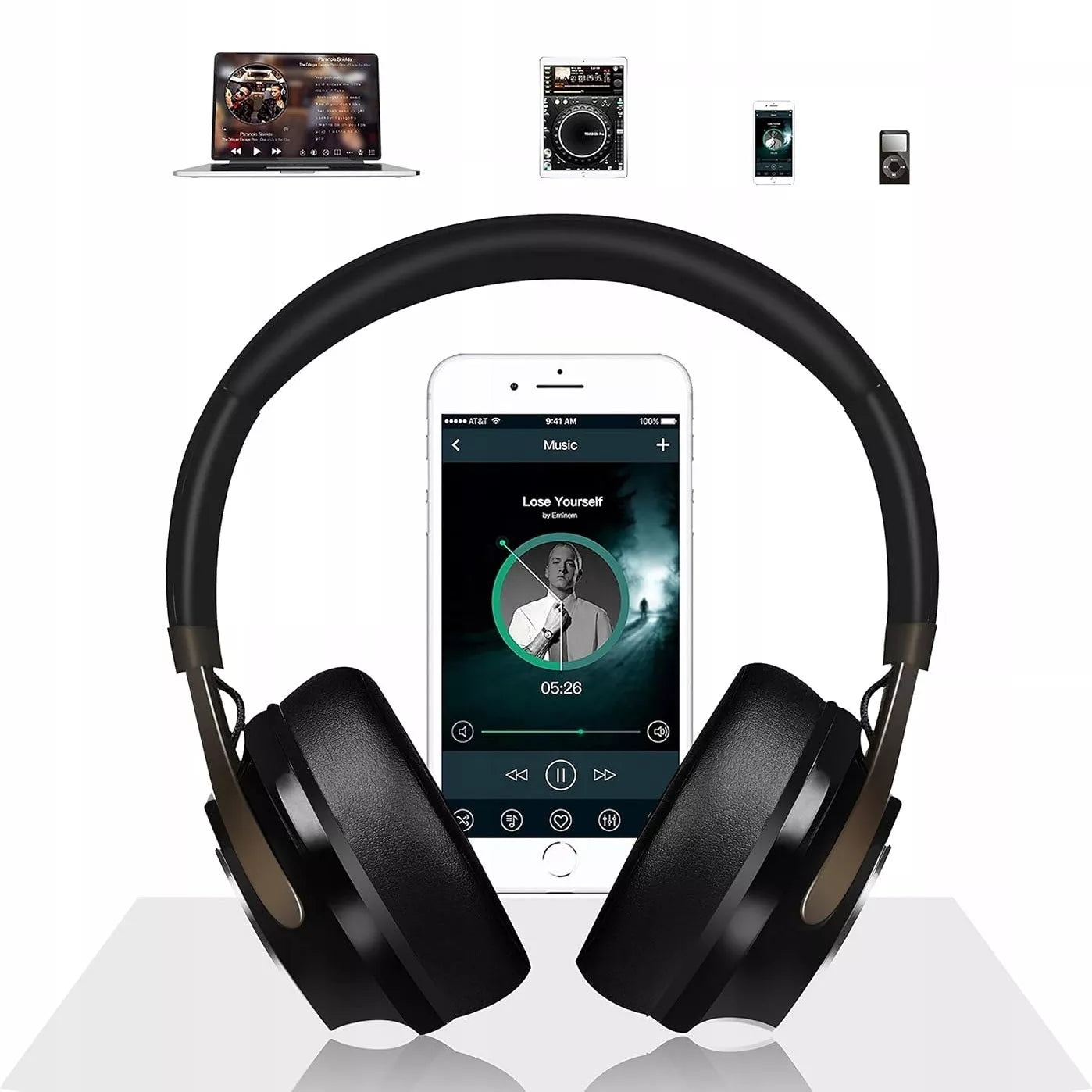 Belaidės ant ausų kabinamos ANC ausinės FEEGAR AlphaBeat 65H Juodos Bluetooth