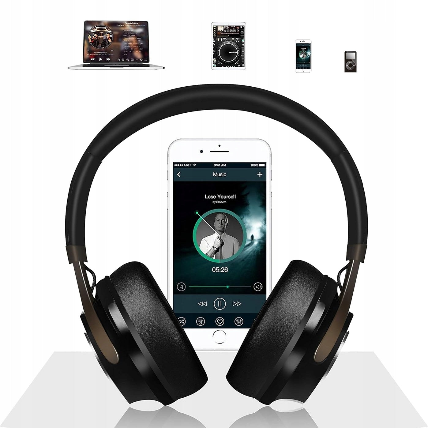 Belaidės ant ausų kabinamos ANC ausinės FEEGAR AlphaBeat 65H Juodos Bluetooth