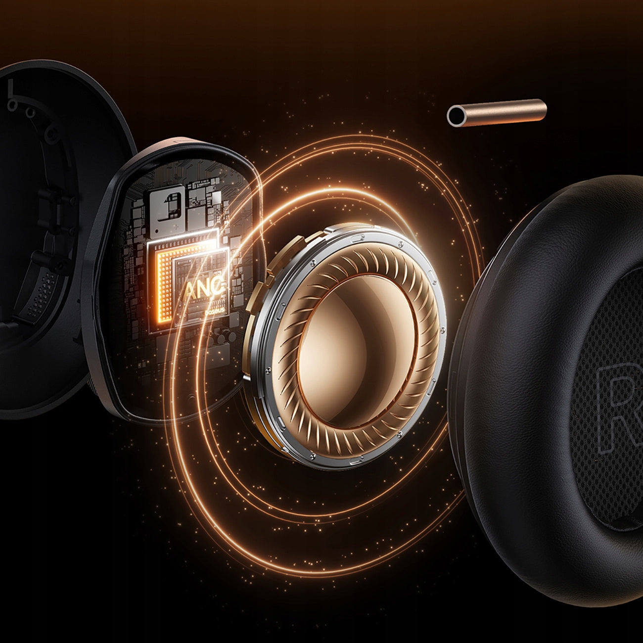 Belaidės ausinės Baseus Inspire XH1 Sound by Bose ANC Dolby Audio