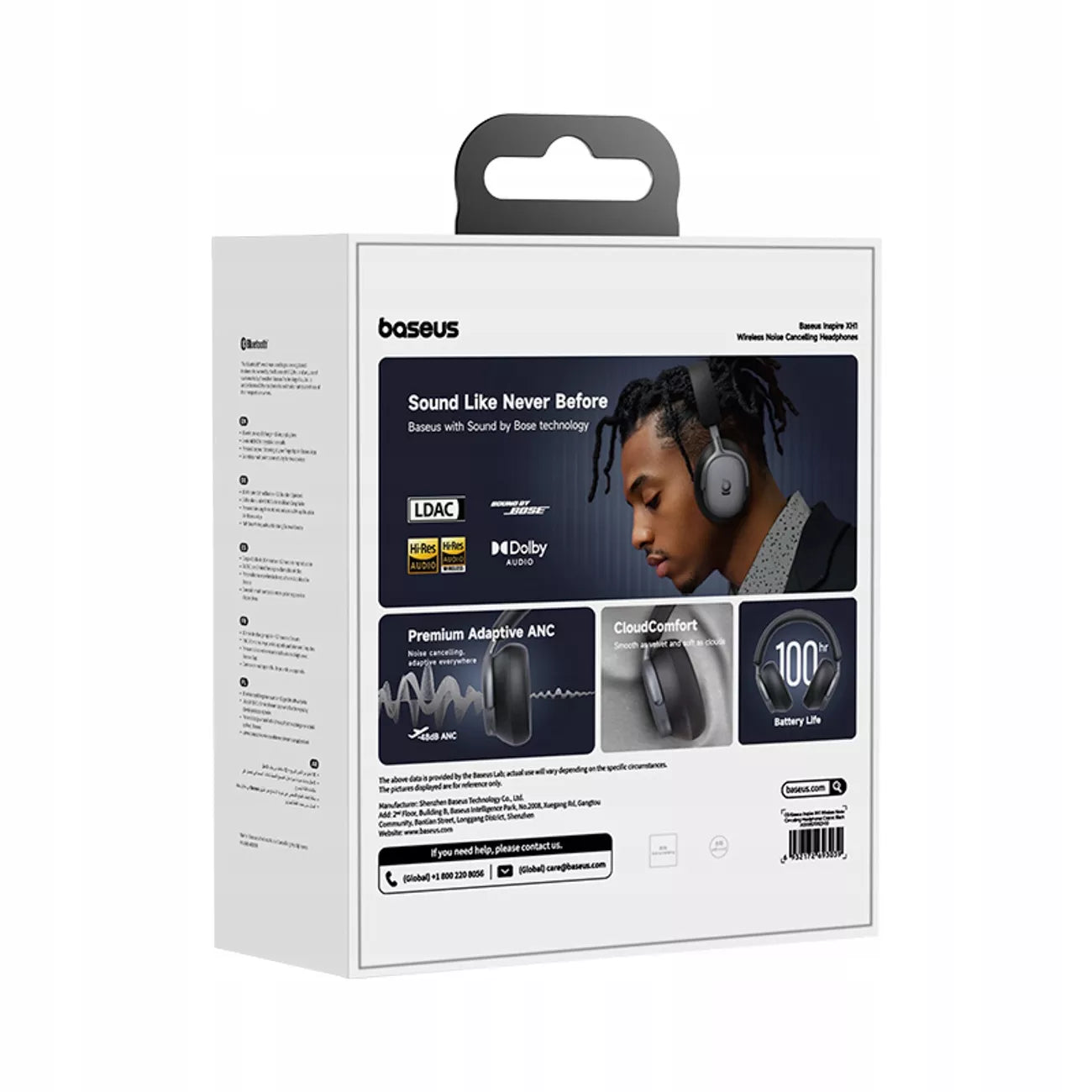 Belaidės ausinės Baseus Inspire XH1 Sound by Bose ANC Dolby Audio