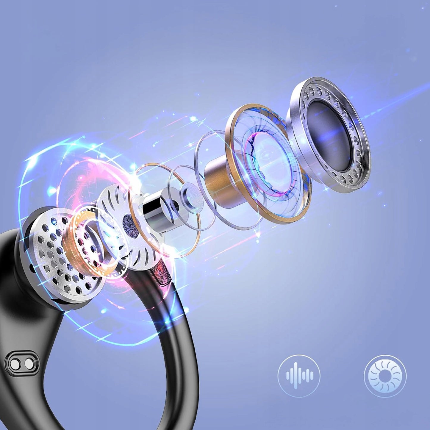 Belaidės ausinės FEEGAR SPORT Bluetooth 5.4 Baterija 70H Ausyse esančios IPX5