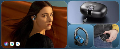 Belaidės ausinės FEEGAR SPORT Bluetooth 5.4 Baterija 70H Ausyse esančios IPX5