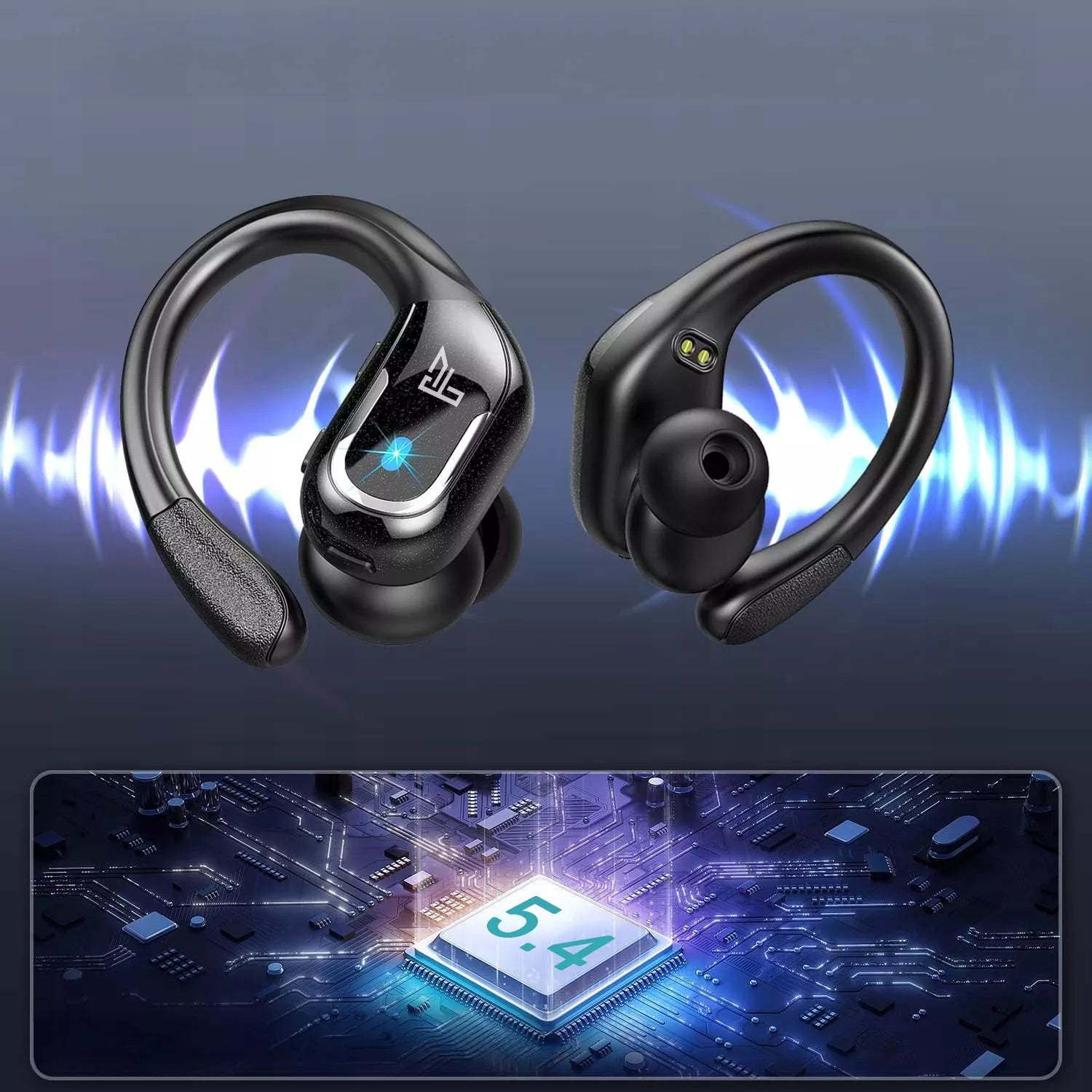 Belaidės ausinės FEEGAR SPORT Bluetooth 5.4 Baterija 70H Ausyse esančios IPX5
