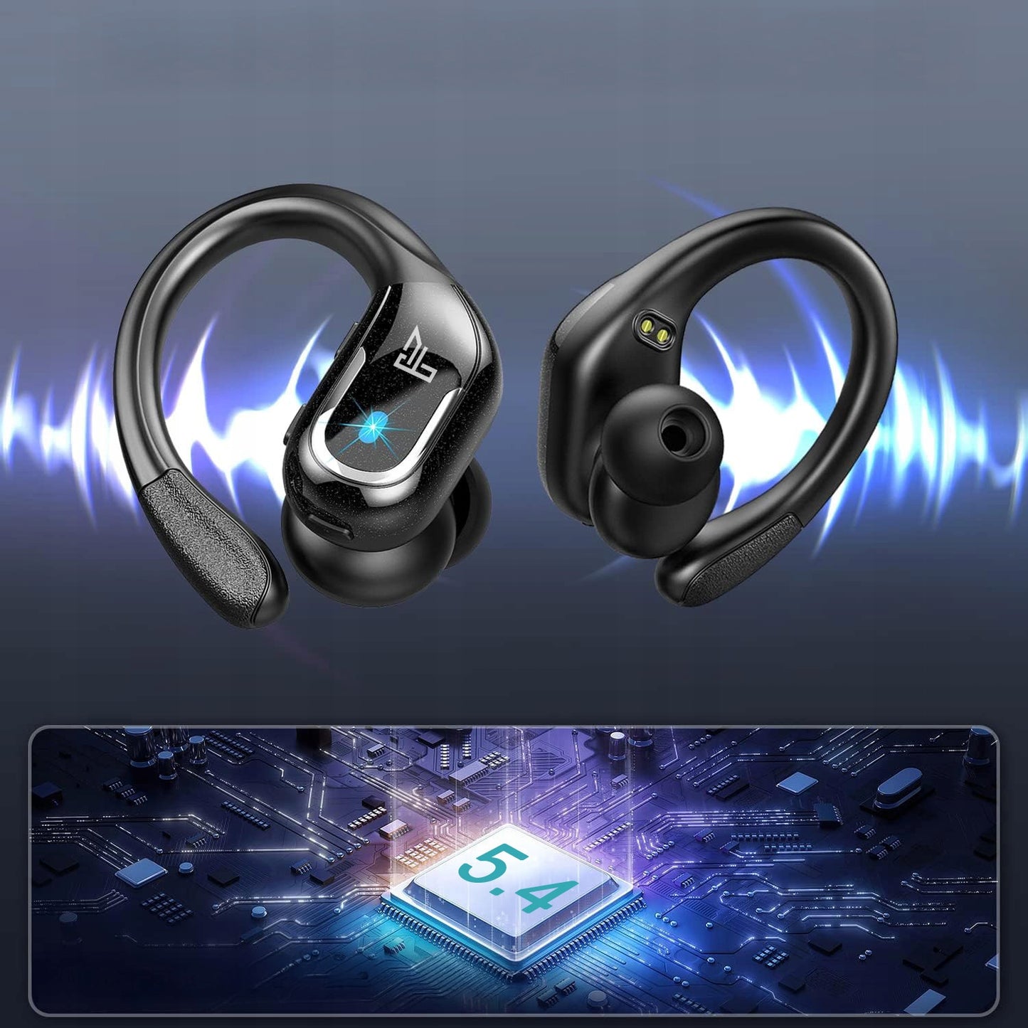 Belaidės ausinės FEEGAR SPORT Bluetooth 5.4 Baterija 70H Ausyse esančios IPX5