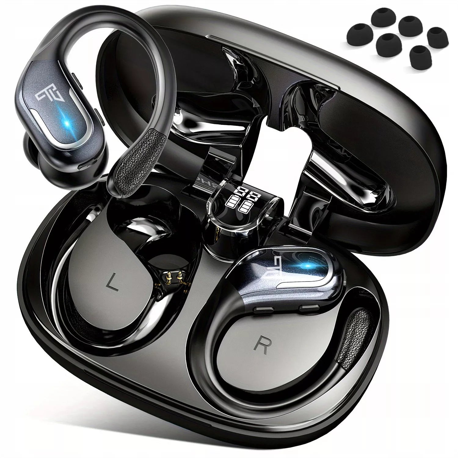 Belaidės ausinės FEEGAR SPORT Bluetooth 5.4 Baterija 70H Ausyse esančios IPX5