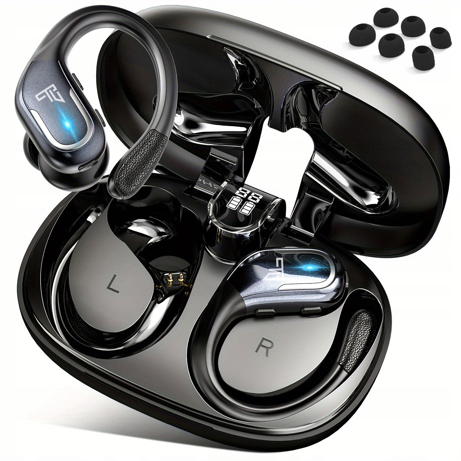 Belaidės ausinės FEEGAR SPORT Bluetooth 5.4 Baterija 70H Ausyse esančios IPX5