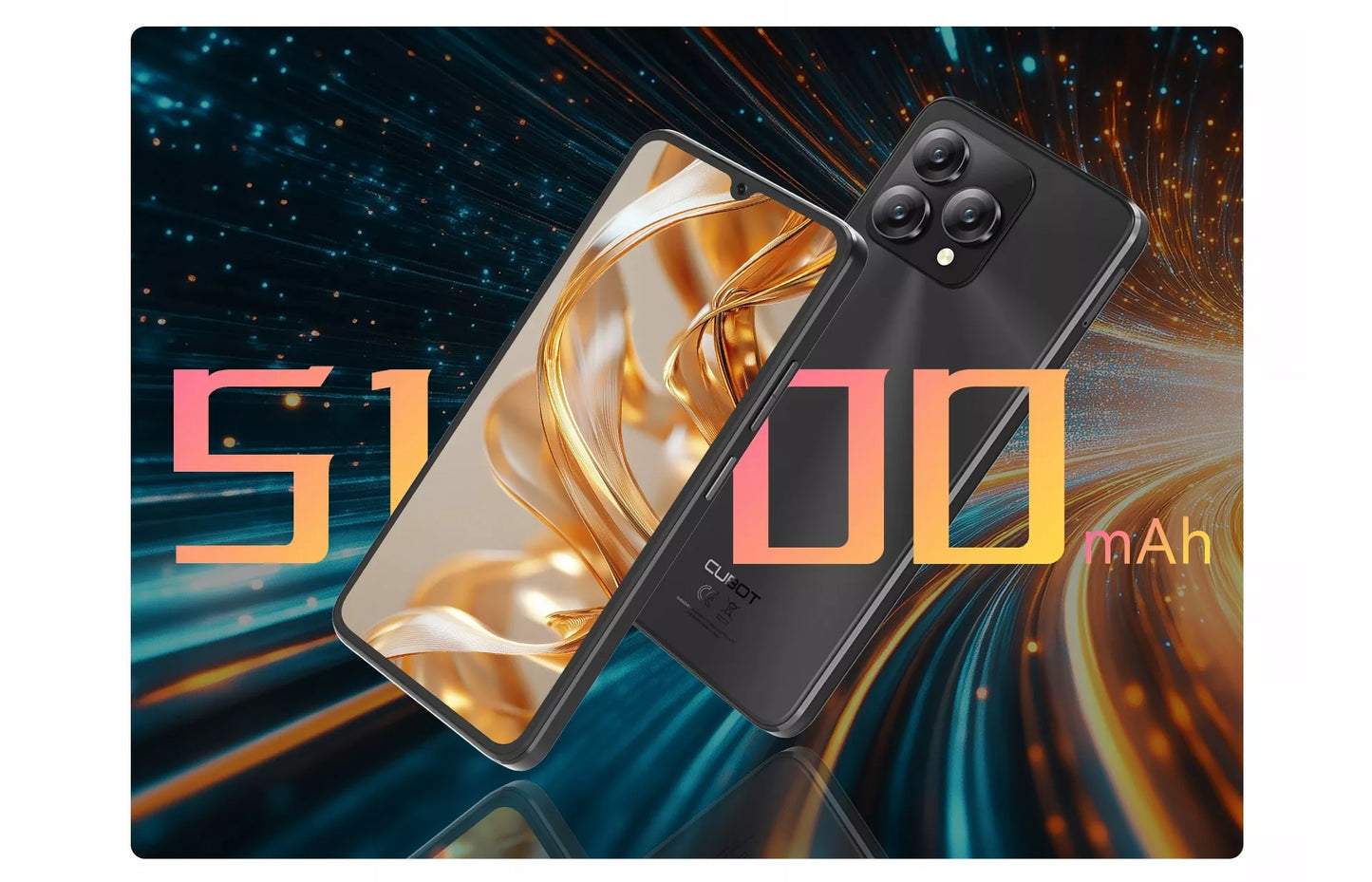 Išmanusis telefonas CUBOT A40 6,88" 12/256GB DUAL SIM NFC ANDROID 15 + Dėklas + Folija