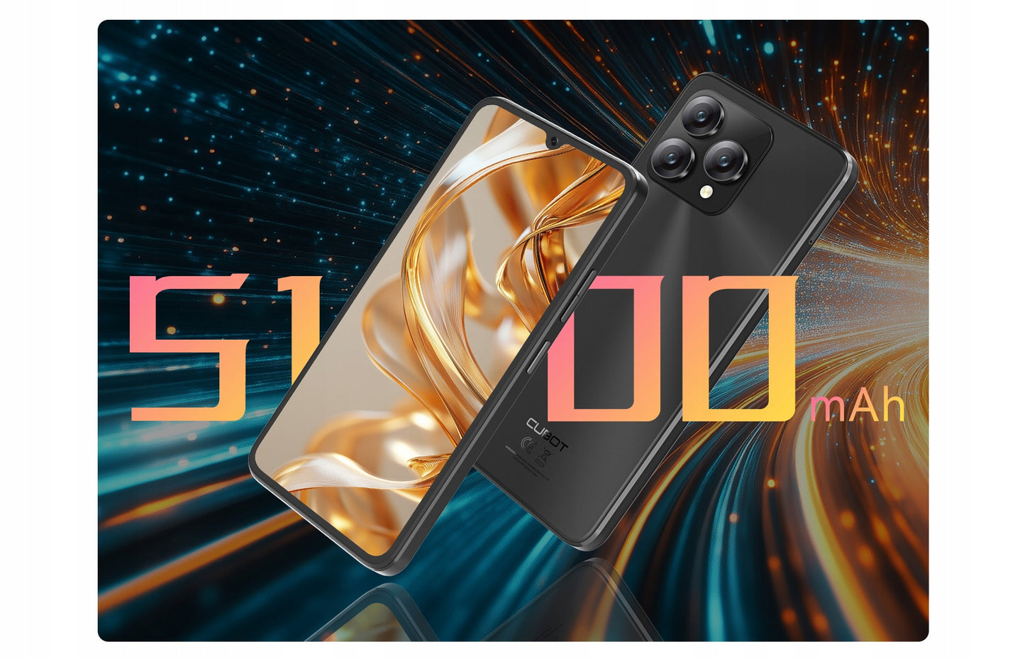 Išmanusis telefonas CUBOT A40 6,88" 12/256GB DUAL SIM NFC ANDROID 15 + Dėklas + Folija