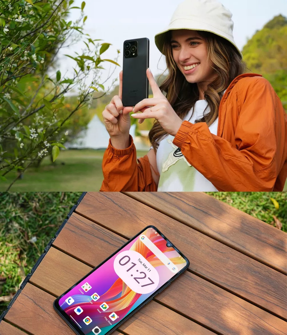 Išmanusis telefonas CUBOT A40 6,88" 12/256GB DUAL SIM NFC ANDROID 15 + Dėklas + Folija