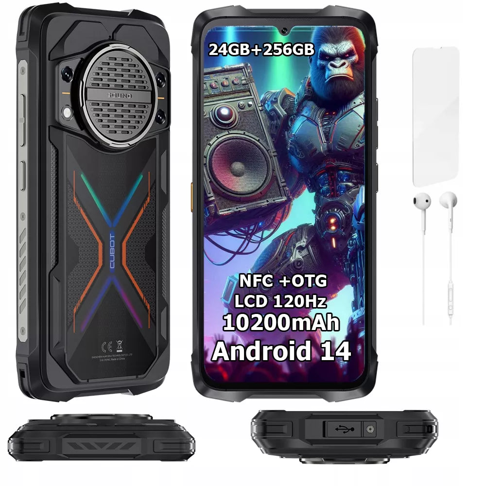 Išmanusis telefonas CUBOT KING KONG Power 3 24/256GB DUAL ŠARVUOTAS IP69K KARINIS