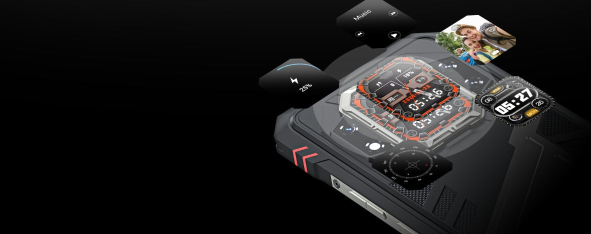 Išmanusis telefonas CUBOT KING KONG STAR 2 24/256GB DUAL 5G ŠARVUOTAS IP69K MILITARINIS