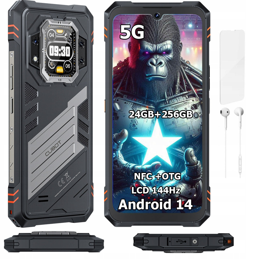 Išmanusis telefonas CUBOT KING KONG STAR 2 24/256GB DUAL 5G ŠARVUOTAS IP69K MILITARINIS
