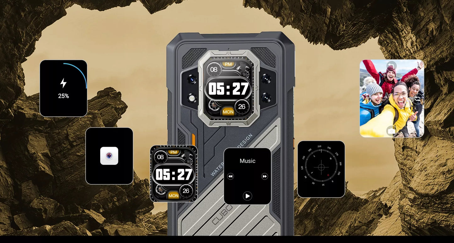 Išmanusis telefonas CUBOT KING KONG X PRO 48/256GB NFC DUAL 5G ŠARVUOTAS IP69K KARINIS