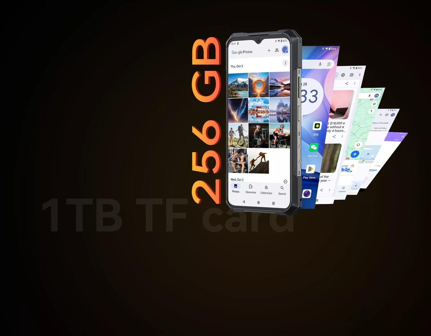 Išmanusis telefonas CUBOT KING KONG X PRO 48/256GB NFC DUAL 5G ŠARVUOTAS IP69K KARINIS