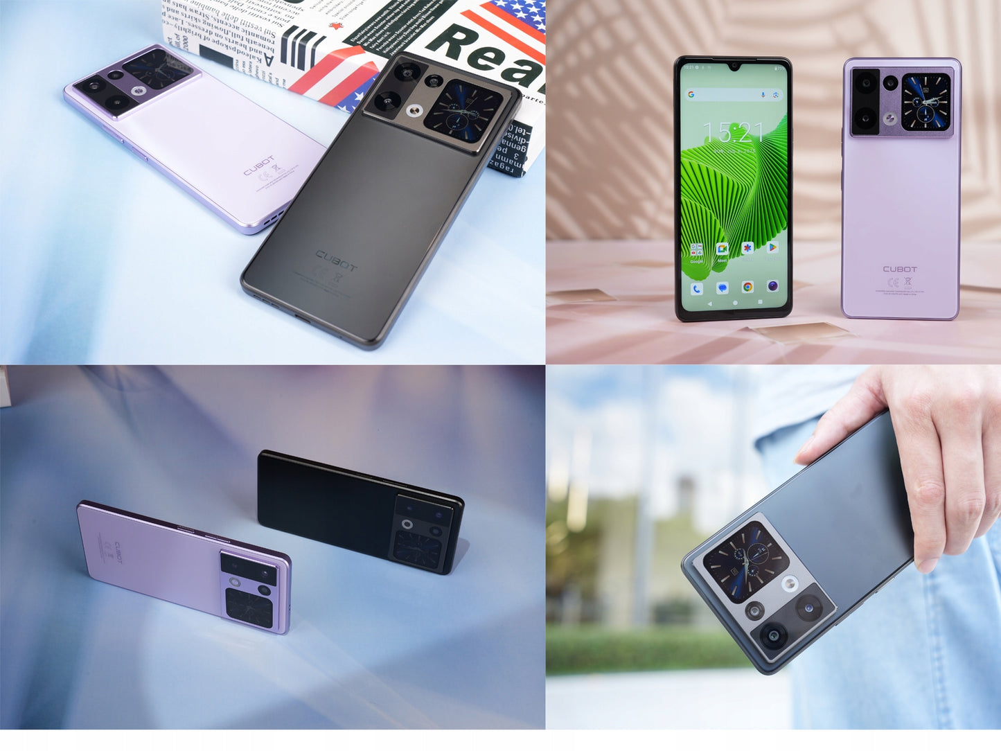 Išmanusis telefonas CUBOT P90 ANDROID 15 24/256GB NFC DUAL SIM 4G 6,88" dėklas + plėvelė