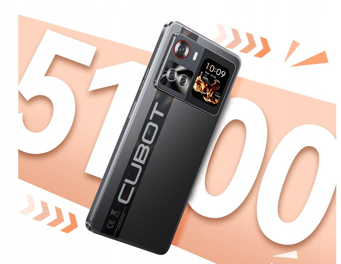 Išmanusis telefonas Cubot X100 5G Dual SIM 16/256GB Android 15 su dviem ekranais + dėklas