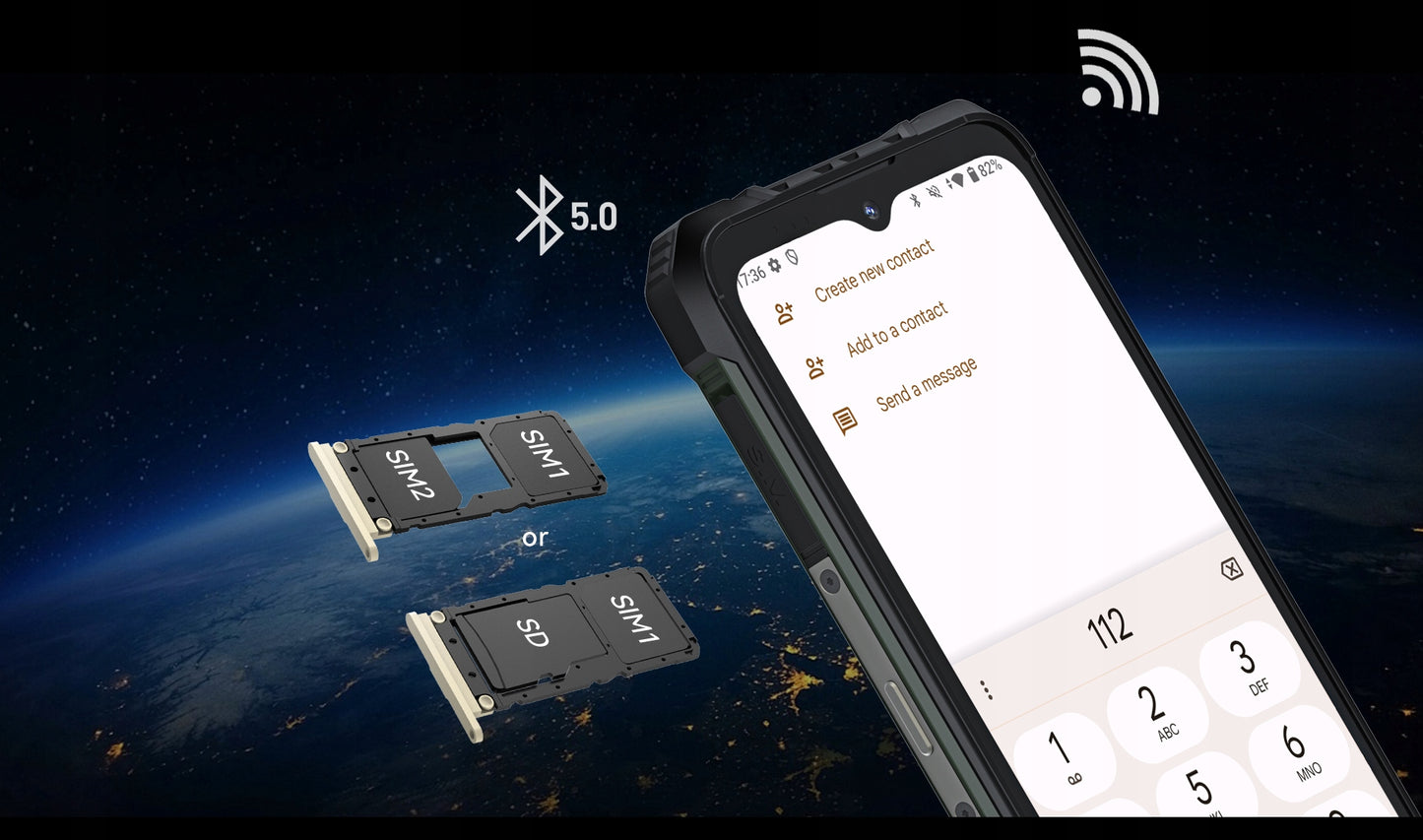 Šarvuotas išmanusis telefonas CUBOT KING KONG ACE 2 16/128GB NFC DUAL SIM 4G 6,5