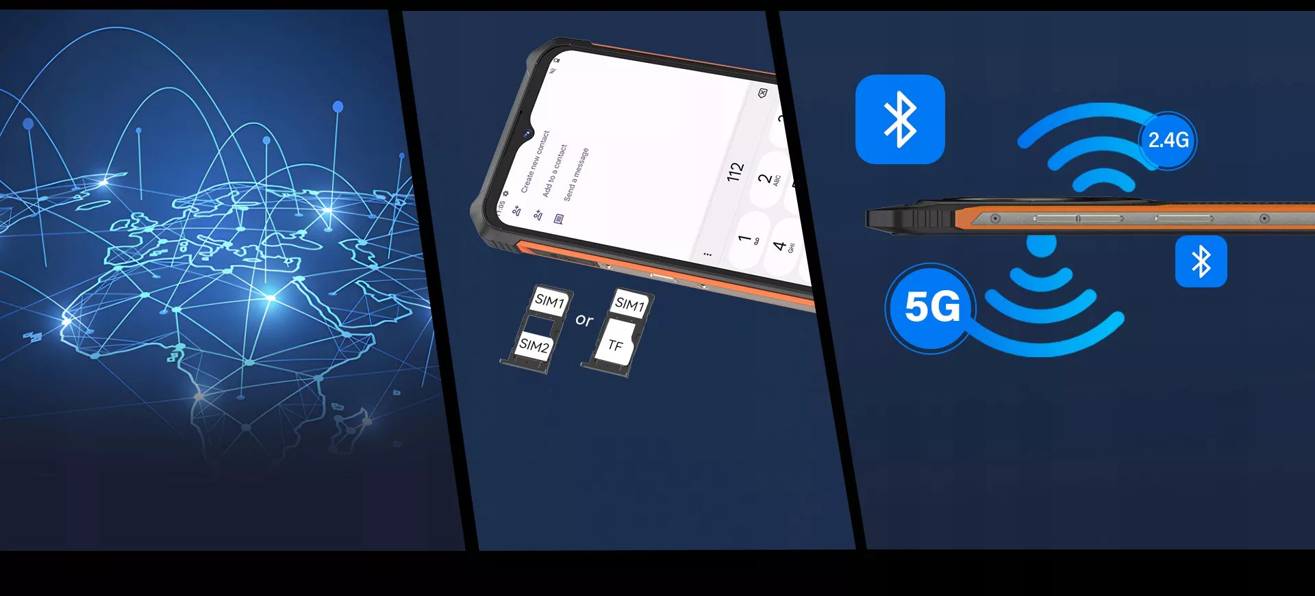 Šarvuotas išmanusis telefonas IP69K IP68 CUBOT KING KONG ES 16/128GB DUAL SIM 4G 6,5