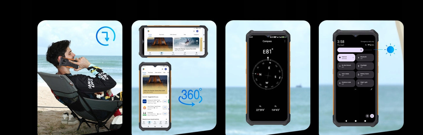 Šarvuotas išmanusis telefonas IP69K IP68 CUBOT KING KONG ES 16/128GB DUAL SIM 4G 6,5