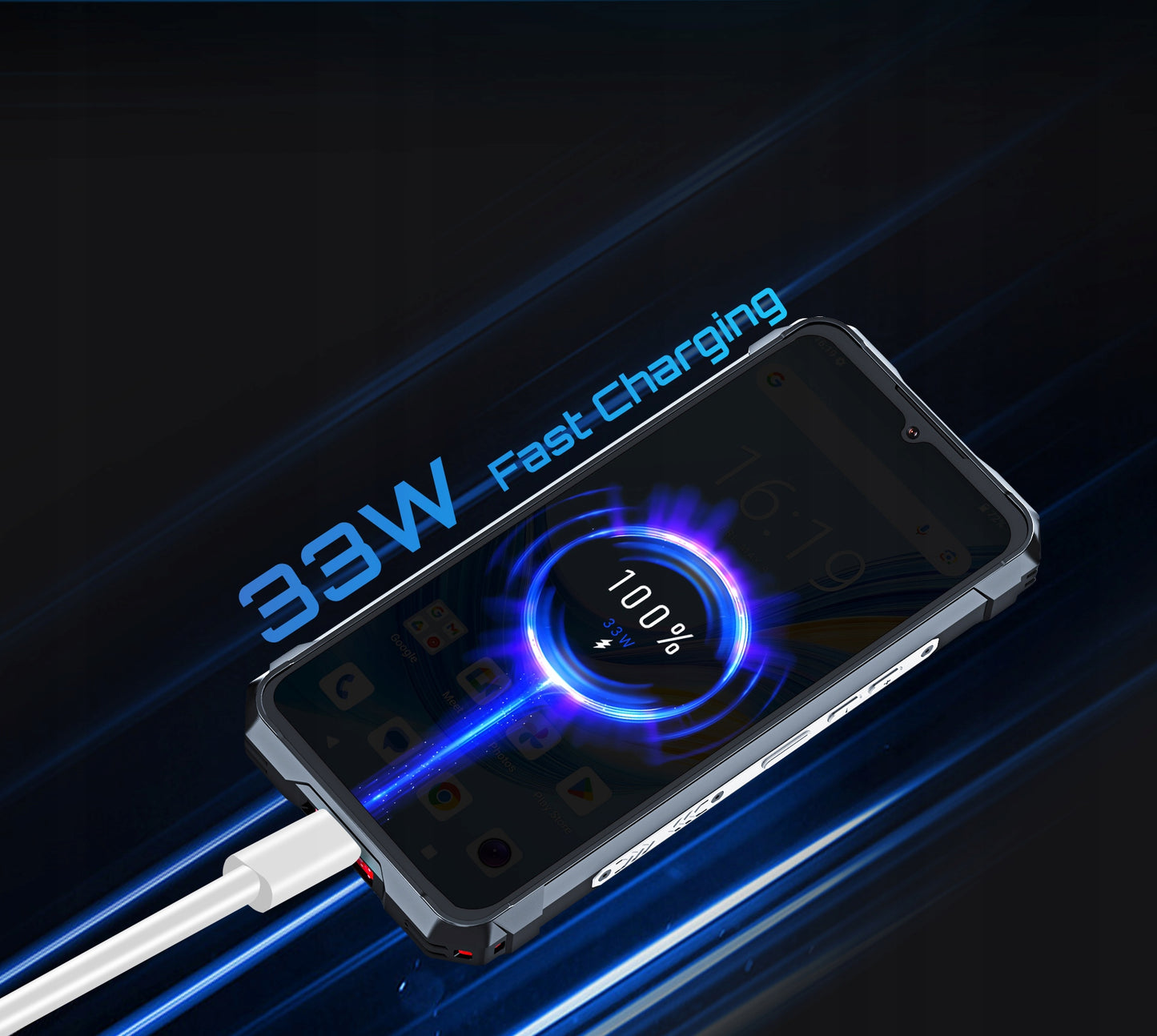 Atsparus smūgiams karinis išmanusis telefonas CUBOT KING KONG 11 32/256GB NFC DUAL SIM 5G