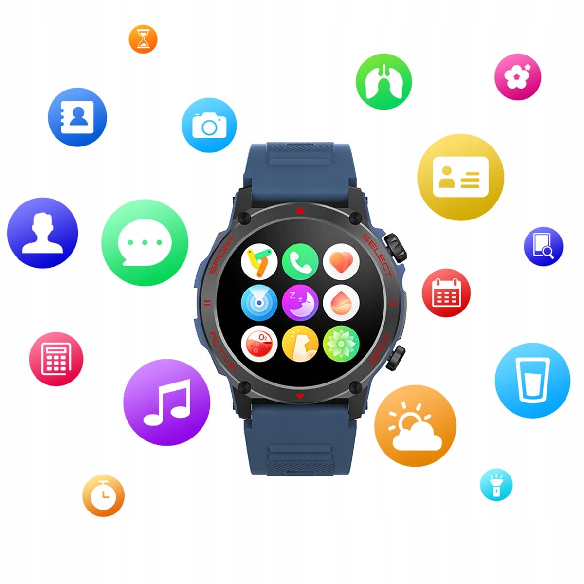 Išmanusis laikrodis Vyriškas 1.43 100 disciplinų kovos menai ChatGPT juodas