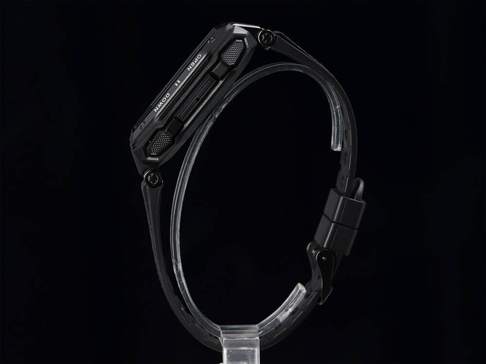 Vyriškas išmanusis laikrodis DIDELIS, VANDENIUI ATSPARUS, SKAMBUČIAI, Juodas GlacierX Trail