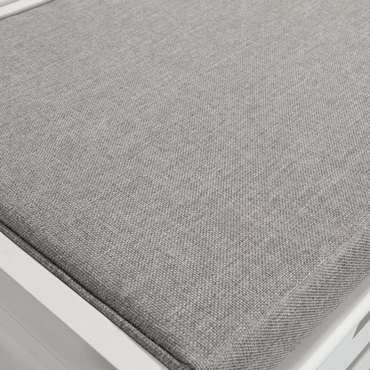 SoBuy Baltas batų suolas su lentynomis ir vieta sėdėti prieškambariui FSR23-K-W