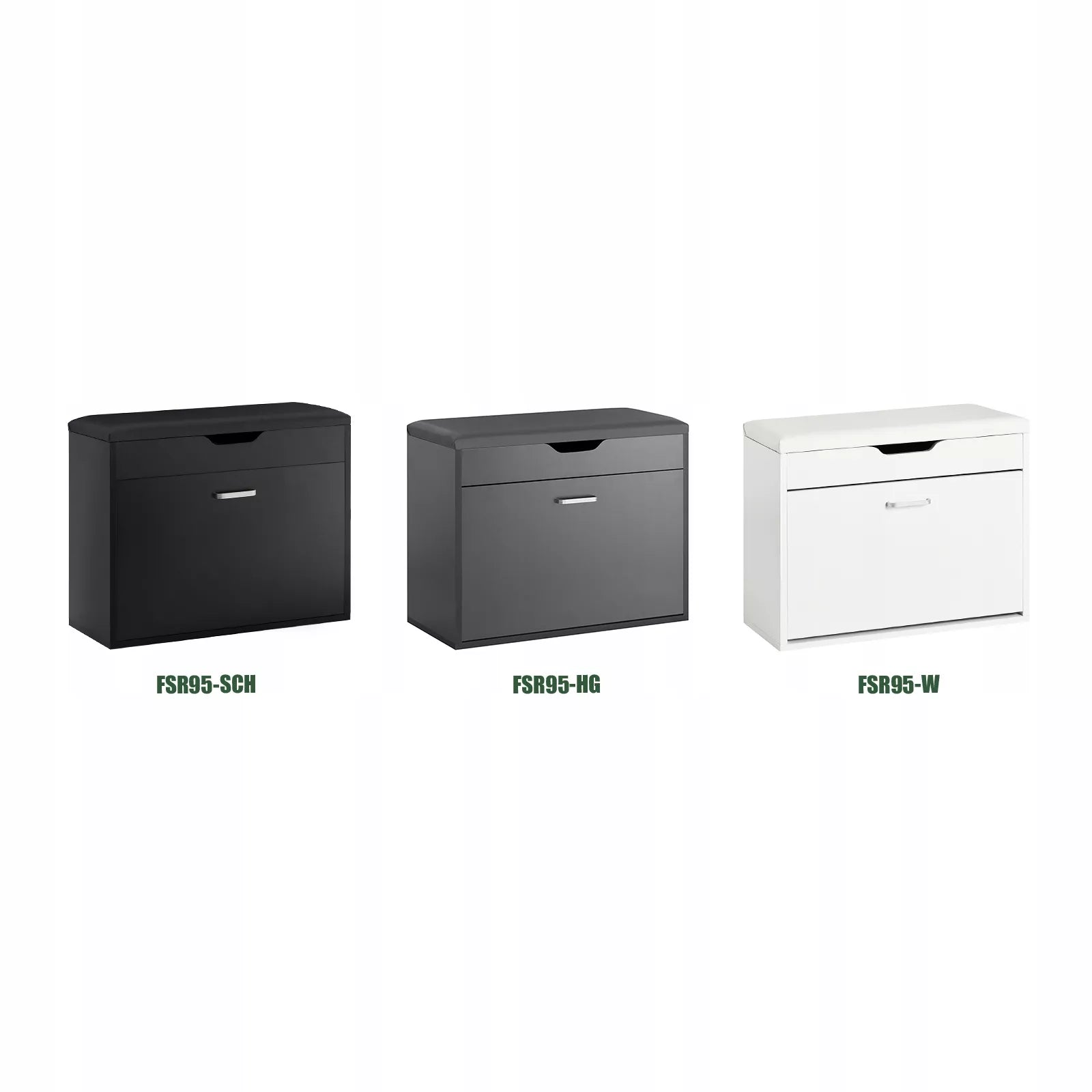 SoBuy suolas su sėdyne batų spintelė su laikymo skyriumi komoda FSR95-HG