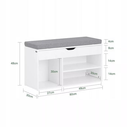 SoBuy suolas su atidaroma sėdyne ir batų laikymo skyriumi FSR45-HG